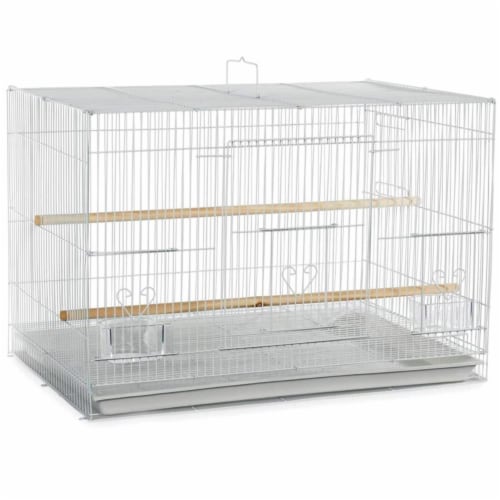 A&E Cage 503 White SP 24 x 16 in. Flight Cage in Color Retail Box, White Perspective: front