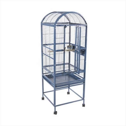 A&E Cage 9001818 Platinum Dome Top Bird Cage Small Perspective: front