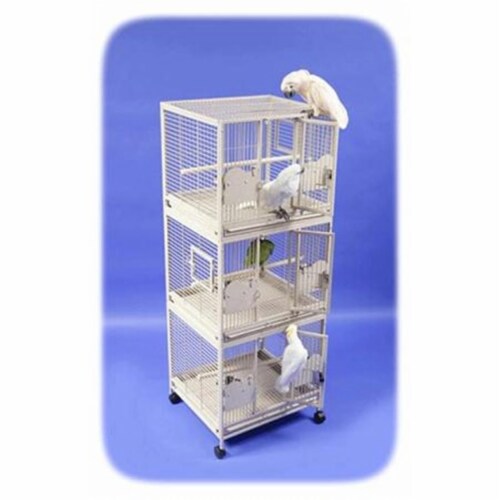 A&e Cages AE-3624-3B Triple Stack Bird Cage - Large-Black, 1 