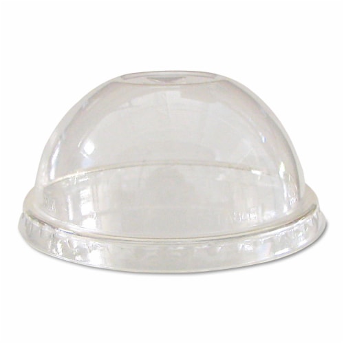 GreenStripe Renew and Comp Cold Cup Dome Lids, Fits 9 oz to 24 oz Cups, Clear, 100/Pack, 10 Packs/Carton