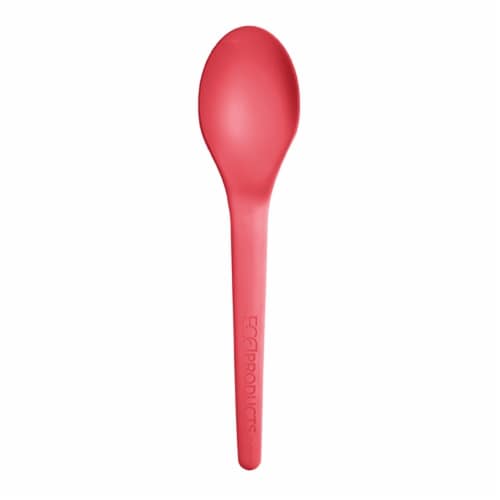 EcoProducts 6 Plantware CORAL Compostable Spoons / 1,000ct. case