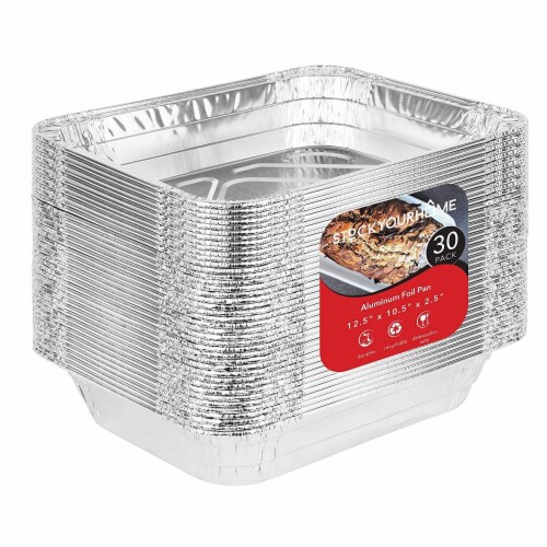 Home Stockware 10 Pack Aluminum Pans - 9x13 Aluminum Foil Pans with  Silicone Brush - Disposable Aluminum Tin Foil Pans without Lids for  Cooking, Baking, BBQ, Grilling, Storing, Prepping Food Foil Tray - Yahoo  Shopping