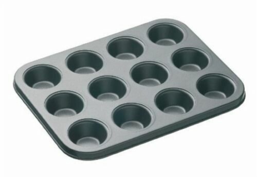 Kitcheniva Muffin Cup Tray Pan Baking Mold Non Stick 12 Cups Perspective: front