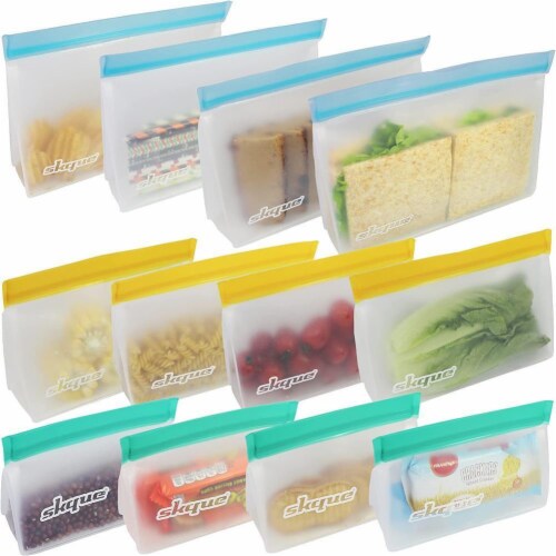 Reusable Ziplock Bags, Silicone Ziploc Bags