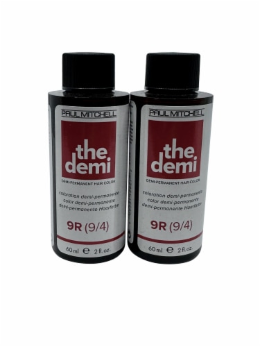 Paul Mitchell The Demi Demi Permanent Hair Color 9R 2 OZ Set of 2 Perspective: front