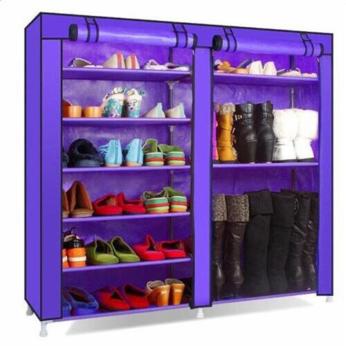 SUGIFT 10 Tier Shoe Rack, Shoe Storage Cabinet with Dustproof Cover, 1 unit  - Fry's Food Stores