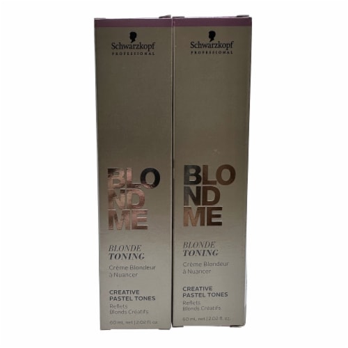 Schwarzkopf BlondeMe Blonde Toning Creative Pastel Tones Sand 2.02 OZ Set of 2 Perspective: front