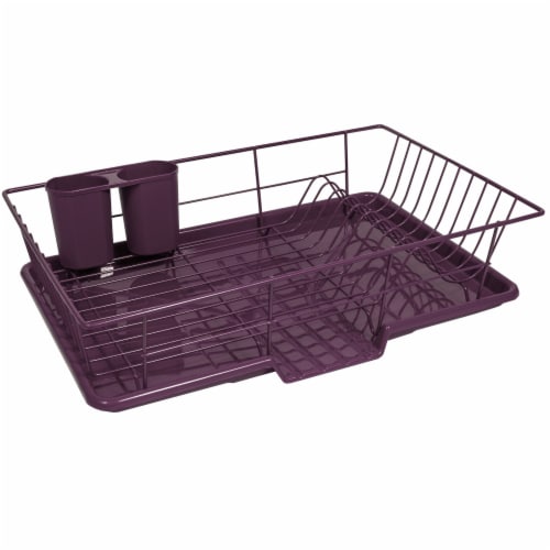 Kitcheniva Sink Dish Drainer Set of 3 - Purple, Set of 3 - Foods Co.