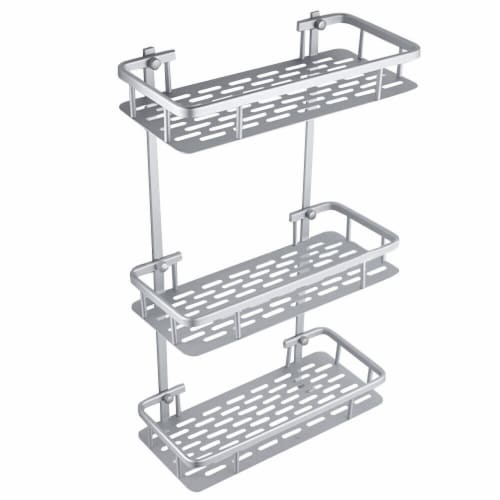 Quality Aluminum Bathroom Shelf 1/3Tiers Bath Shower Shelf Bath