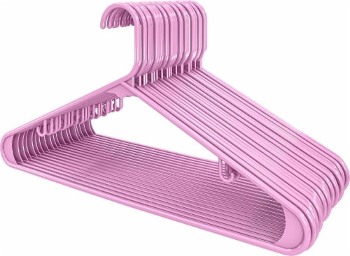 Kitcheniva Plastic Hangers Durable Slim Pack of 50 Pink, Pack of 50 - Foods  Co.