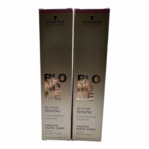 Schwarzkopf BlondeMe Blonde Toning Creative Pastel Tones Lilac 2.02 OZ Set of 2 Perspective: front