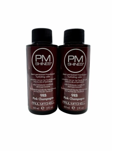 Paul Mitchell PM Shines Demi Permanent Color 9RB Pink Champagne 2 OZ 2 pack Perspective: front
