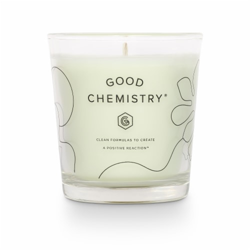 Good Chemistry® Mint + Lit Glass Candle Perspective: front