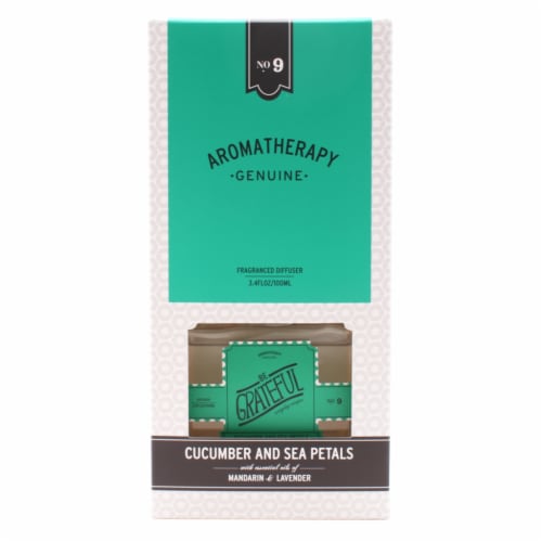 Illume Be Grateful Cucumber and Sea Petals Diffuser Perspective: front