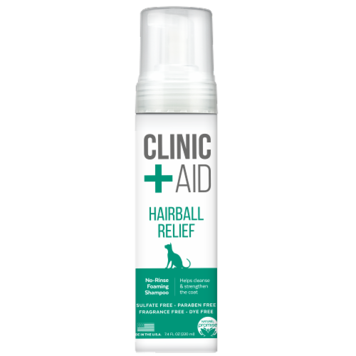 Naturel Promise Clinic Aid Hairball Relief Foaming Shampoo Perspective: front