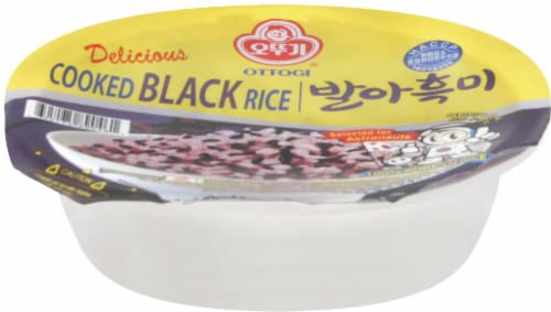 Ottogi Cooked Black Rice Perspective: front