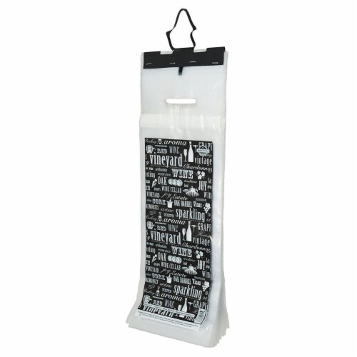 Wine Gift Essentials WE121 Cork Carrier Wine Words case Perspective: front