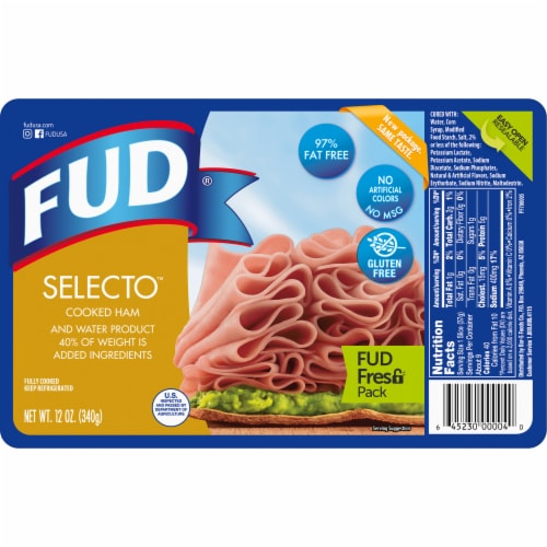 FUD® Selecto Cooked Pre-Packaged Ham Perspective: front