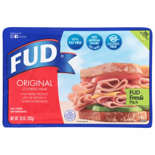 FUD® Original Cooked Sliced Ham Perspective: front