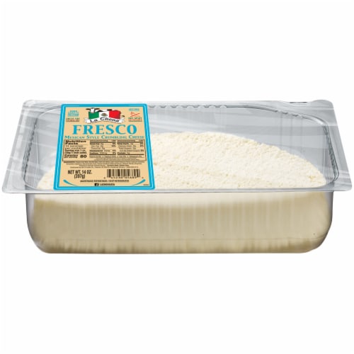 La Chona Fresco Mexican Style Crumbling Cheese Perspective: front