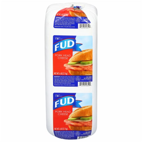 FUD® Pork Head Cheese Fresh Sliced Deli Meat Perspective: front