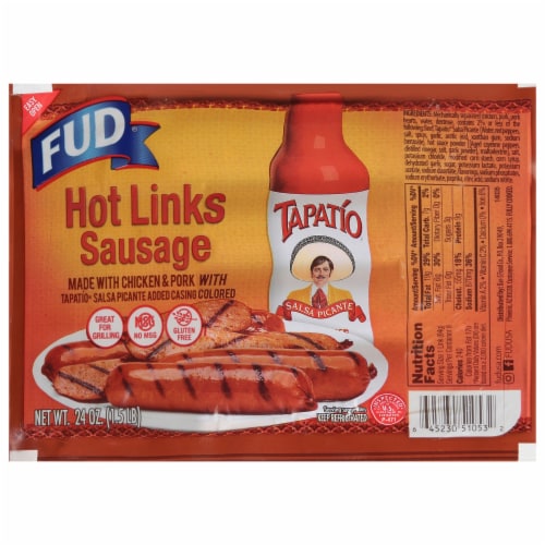 Fud® Hot Link Sausages Perspective: front