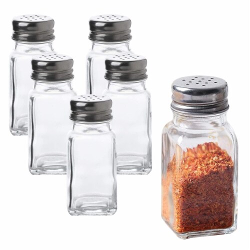 WHOLE HOUSEWARES  6-Piece 1.6X3.7inch Stainless Steel Salt & Pepper  Shakers Set, 1.6X3.7inch - Kroger