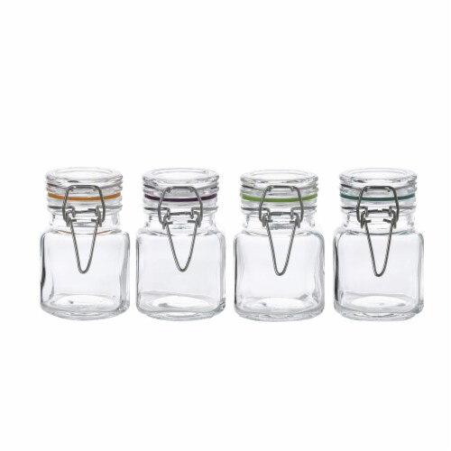 WHOLE HOUSEWARES, Airtight Glass Jars (85mL) with Lid