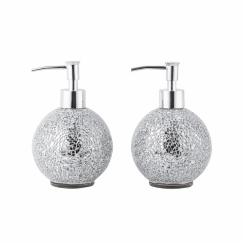 Silver bathroom soap dispenser deals