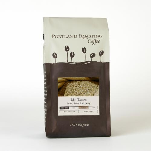 Portland Roasting Coffee Mt Tabor Medium Roast Whole Bean Coffee Perspective: front