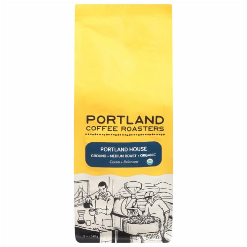 Portland Coffee Roasters Portland House Organic Ground Coffee Perspective: front
