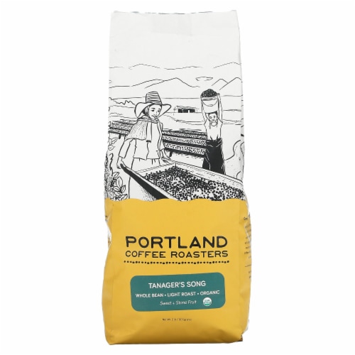 Portland Coffee Roasters Tanager's Song Light Roast Whole Bean Coffee Perspective: front