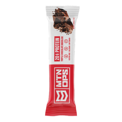 MTS OPS Triple Chocolate Mudslide Protein Bars Perspective: front