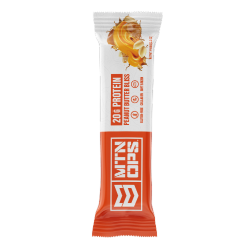 MTN OPS Peanut Butter Bliss Protein Energy Bars Perspective: front