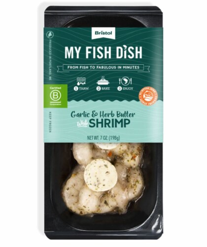 Bristol My Fish Dish Garlic and Herb Butter White Shrimp