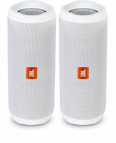 dump Antipoison binding Jbl Flip 4 Waterproof Portable Wireless Bluetooth Speaker Bundle - (pair)  White, 1 - Ralphs