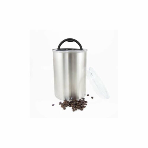 Planetary Design AirScape Coffee Food Storage Canister - Stainless Steel Perspective: front