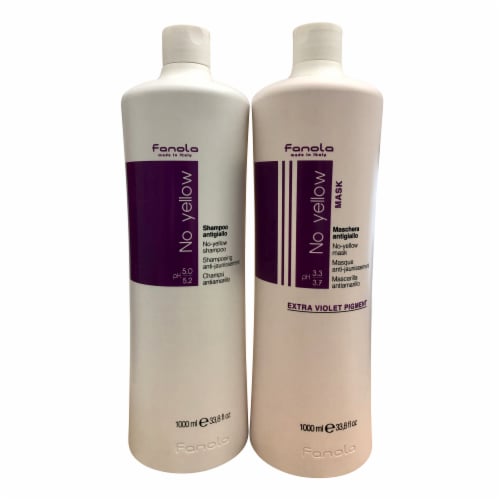 Lure hundehvalp tøjlerne Fanola No Yellow Shampoo & Mask 33.8 OZ Each, 1 - Ralphs