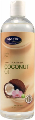Life-Flo Fractionated Coconut Oil Perspective: front