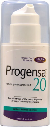 Life-Flo Progensa 20 Natural Progesterone USP Cream Perspective: front