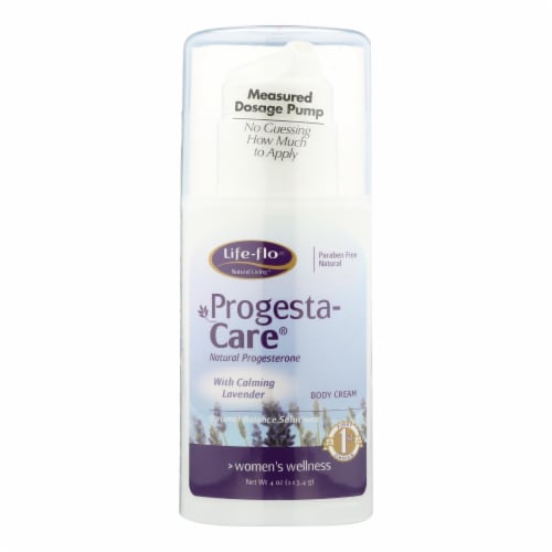 Life-Flo Progesta-Care® Calming Lavender Natural Progesterone Body Cream Perspective: front