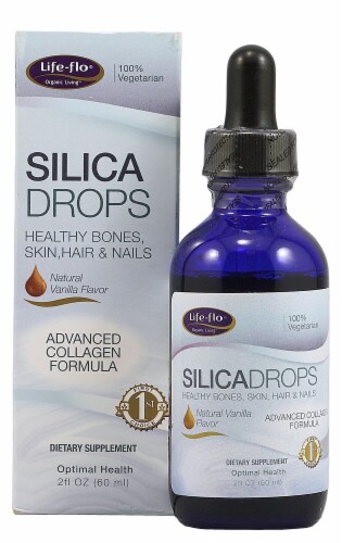 Life-Flo Natural Vanilla Flavored Silica Drops Perspective: front