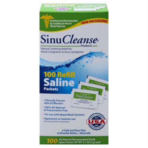 SinuCleanse Saline Refill Packets Perspective: front