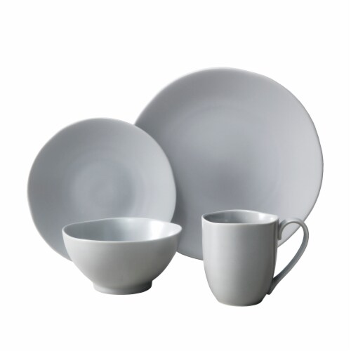 FORTESSA Heirloom Dinnerware Set - Smoke Perspective: front
