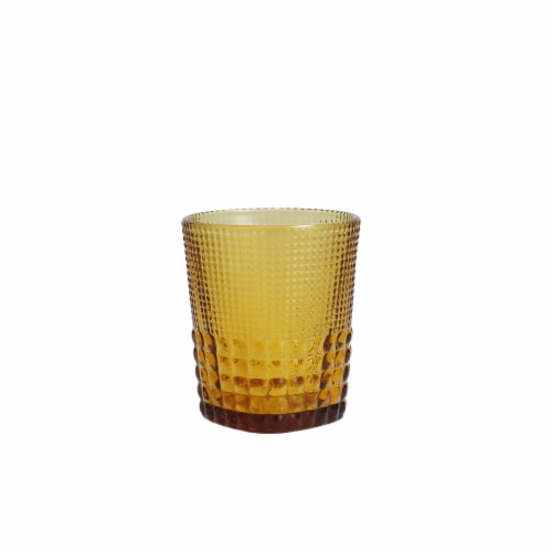 FORTESSA D&V Malcolm Double Old-Fashioned Beverage Glasses - 6 Pack - Amber Perspective: front