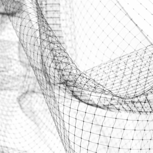Aleko BN14X200BK-UNB 14 x 200 ft. Garden Crop Protective Netting Bird Repellent Net, Black Perspective: front