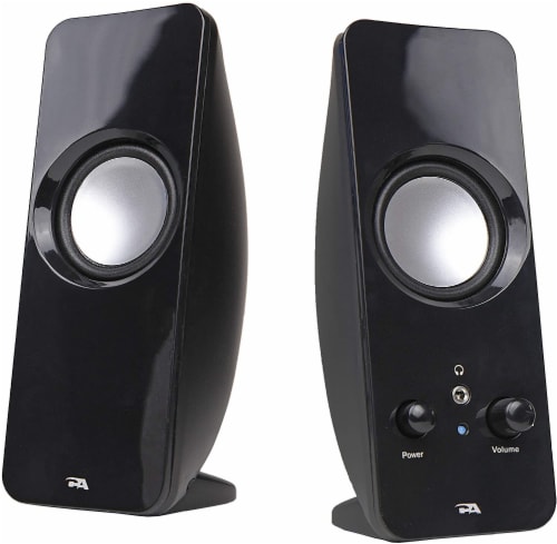 Cyber Acoustics Curve Sonic Powered Speaker System Perspective: front