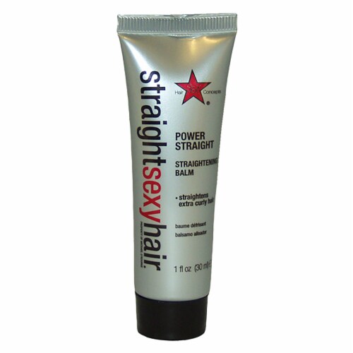 Straightening balm for deals curly hair
