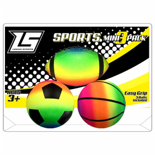 Logan Sports Rainbow Sports Ball Packs Perspective: front