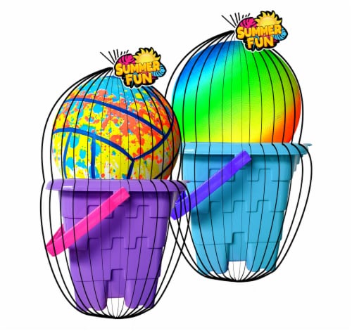 Peter Pan Inc. Summer Fun Bucket with Rainbow Ball - Assorted Perspective: front